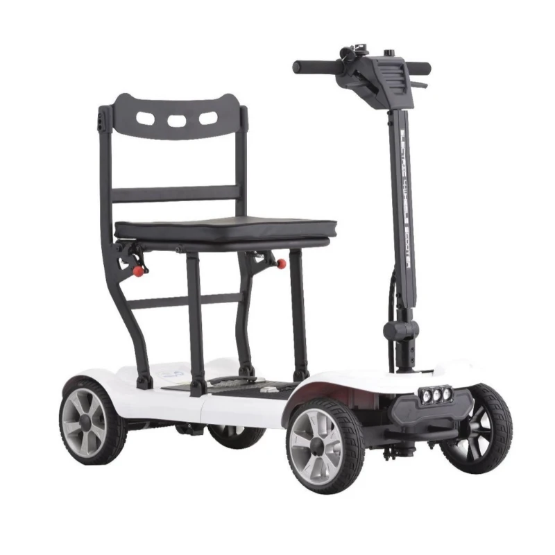

Factory direct sales folding large wheel electric battery car small adult electric vehicle household elderly scooter