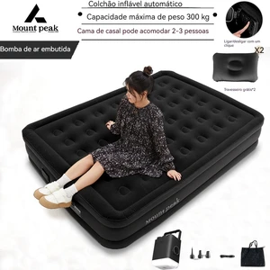 Interior colchão de ar Glamping Mats, PVC inflável dormir colchão, luxo 2 pessoa Camping Bed Mat, bomba embutida, esteira grossa 10 principais vendas colchonete de camping solteiro - №4