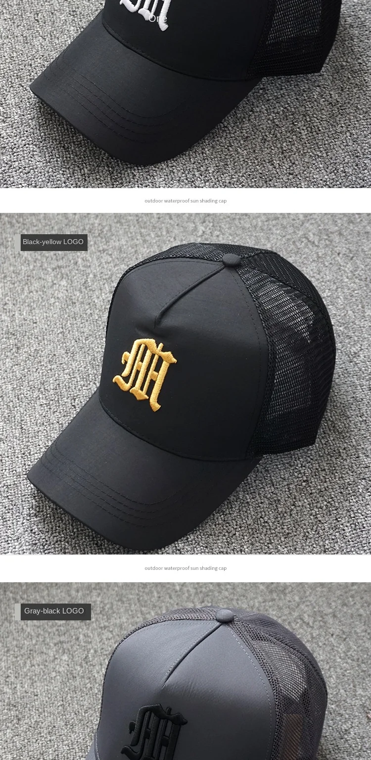 2024 Sommer Big Head Mesh Baseball Cap Mann im Freien große Sonnen kappen Overs ize Plus Size Trucker Hut 55-60cm 60-65cm – Detail 8