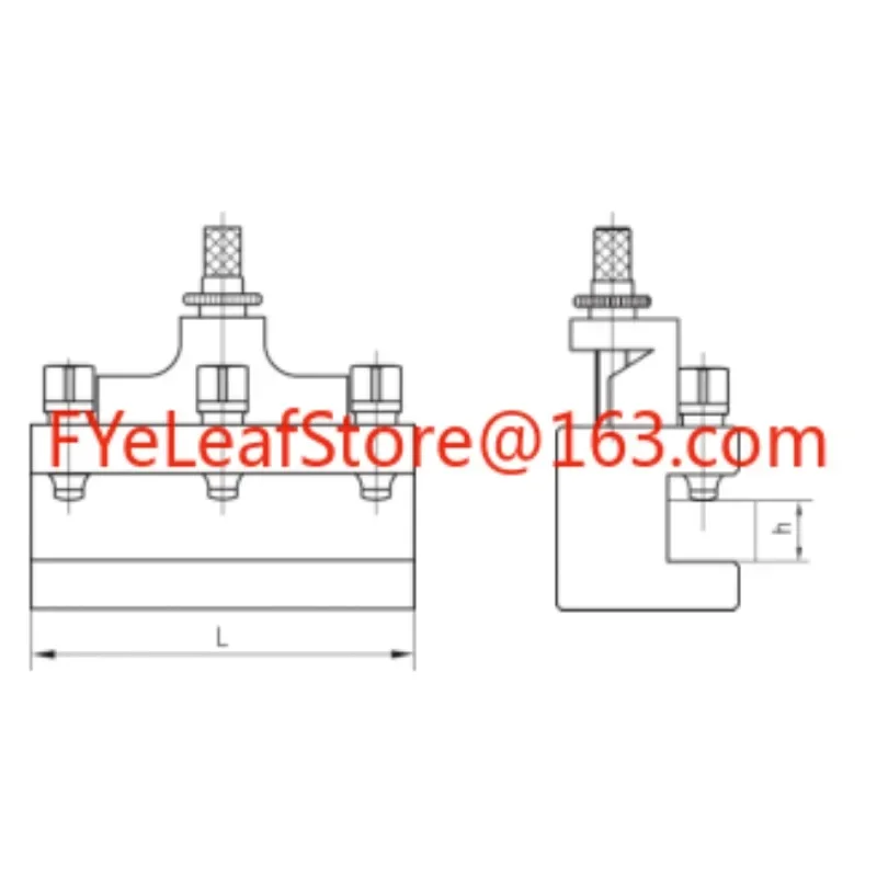 Turning and Facing Holder for 40 Position QCTP Multifix Quick Change Tool Post