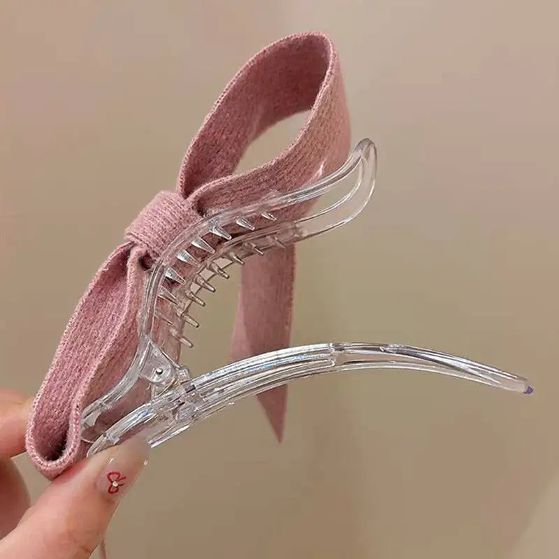 Koreanische Gestrickte Woolen Bogen Haar Clips Frühling Clips Frauen Temperament Barrettes Weibliche Party Haarnadeln Haar Schmücken Zubehör – Detail 9