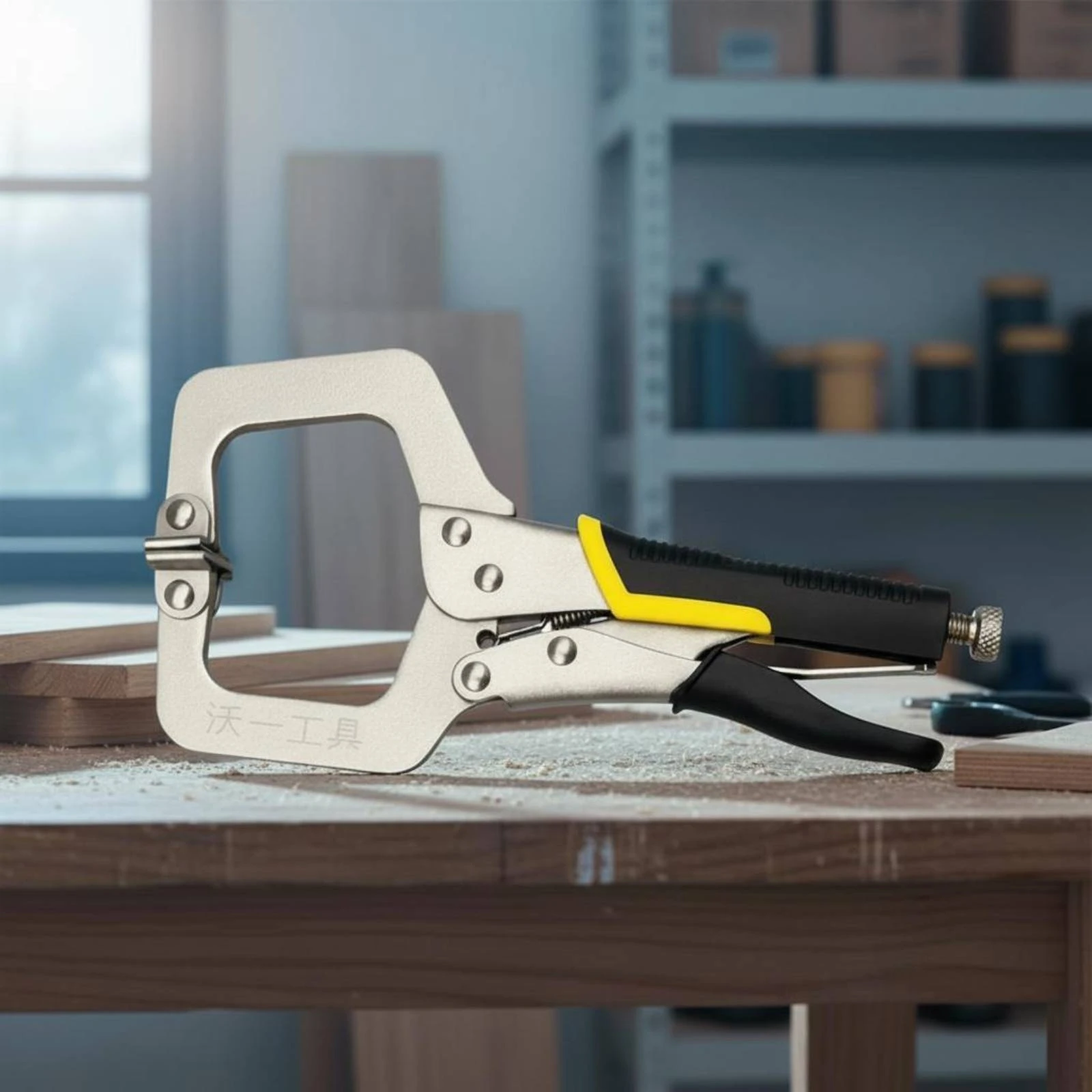 Locking C-Shaped Clamp Pliers Industrial Grade C Clamp Pliers Multi-Purpose Heavy Duty for Professionals, Workshop, Repair