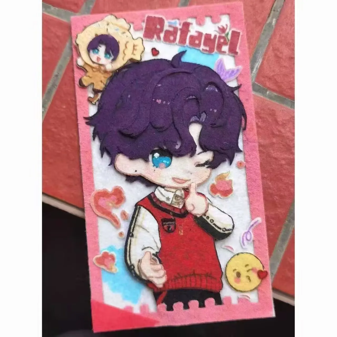 مروحة محيطية "Love and DeepSpace" تعمل Qi Yu وShen Xinghui وLi Shen وXia Yizhu "معلقات زخرفية مصنوعة يدويًا من القماش غير المنسوج