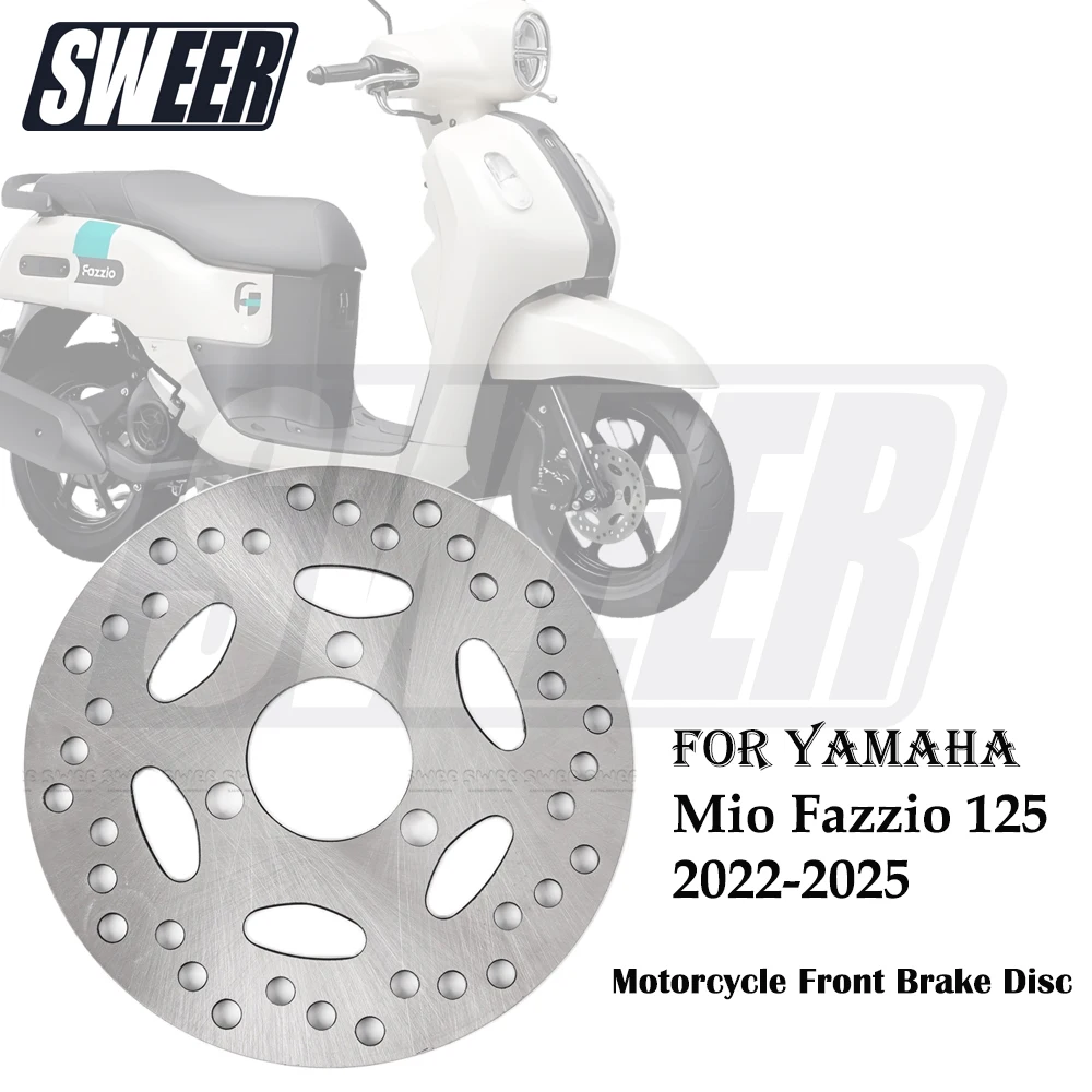 

Motorcycle Front Brake Float Disc Suitable For Yamaha Mio Fazzio125 2022-2025 Original Replacement Replace 180MM Disc Brake Pad