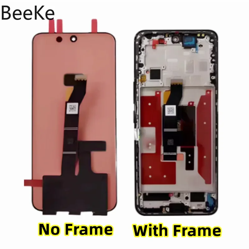 Original LCD For Honor 100 / 100 Pro OLED LCD Display Touch Screen Digitizer Assembly + Mid Frame MAA-AN10 Replacement Part