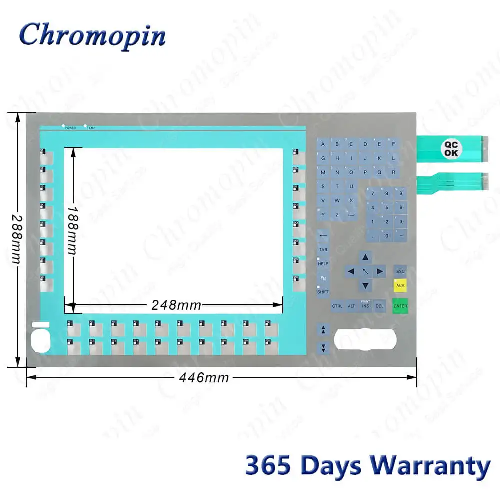 Membrane keyboard for 6AV7871-0AA20-0AB0 6AV7871-0AA10-1AC0 6AV7871-0BA10-1AA0 6AV7871-0BB11-0AC0 6AV7871-0AA10-0AC0