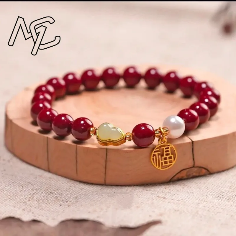 سوار القرع من حبات اليشم الجاسبر ، سحر الأحجار الكريمة الطبيعية ، إكسسوارات تميمة مرنة ، هدية مجوهرات من المصمم الأخضر ، الموضة ، 8 والي