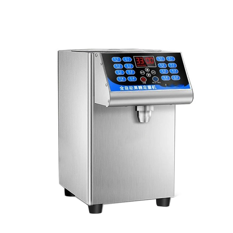 BJM-16 Quantitative Fructose MachineSyrup Fructose Dispenser for Bubble Tea Boba Tea Shop Stainless Steel Outlet 110-220V