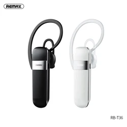 Remax RB-T36 TWS 5,0 estéreo inalámbrico verdadero deporte Bluetooth auricular sonido HIFI gancho para la oreja cancelación de ruido manos libres Larga modo de reposo