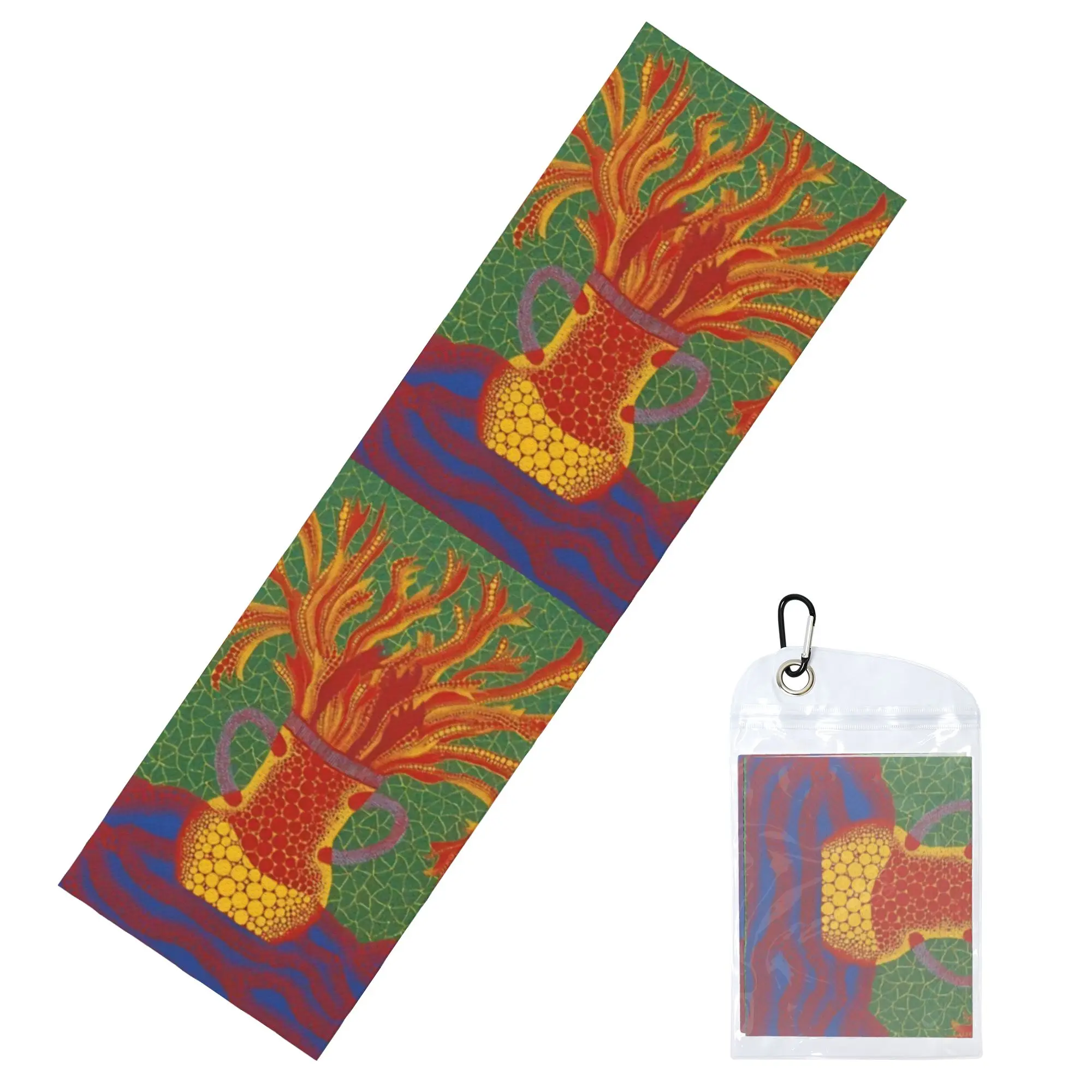Cold Exercise Towel Yayoi Kusama Abstract Pumpkin Beach Sports Yoga Towel Camping Towel Refreshing Sports Scarf Face Towels