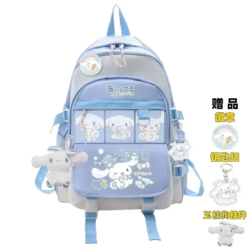 Imagem -03 - Bolsa Escolar Hello Kitty para Crianças Mochila Estudantil Sanrio Anime Bolsa Impermeável para Pais Versão Kawaii Coreana