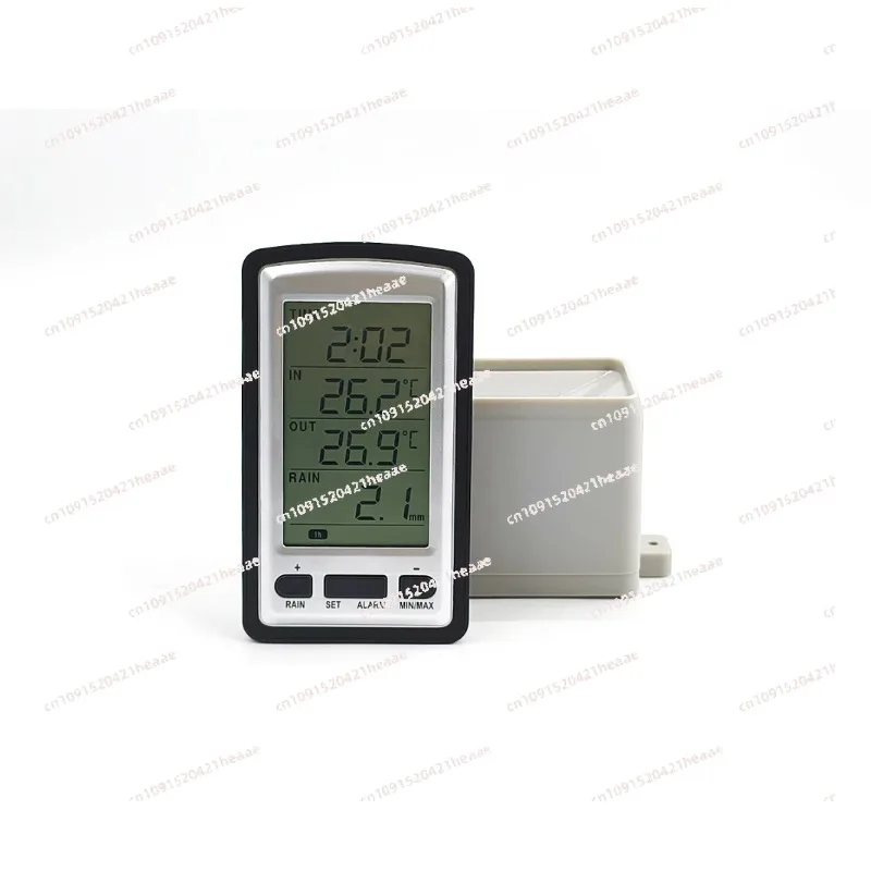 Suitable for rain gauge Weather Station in/out temperature， Wireless rain meter w/ thermometer,