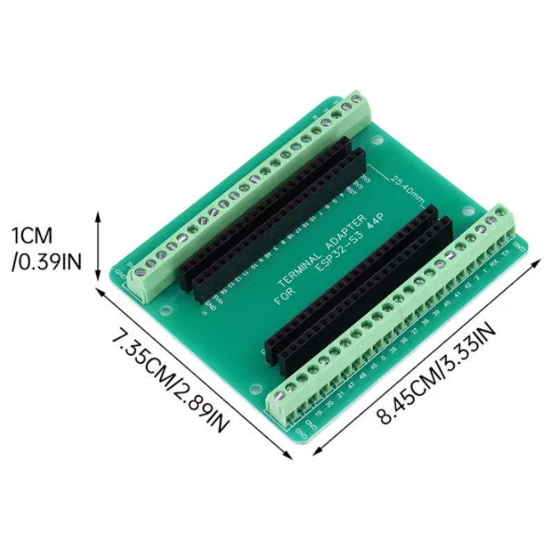 5pcs ESP32-S3-44Pin Breakout Board Expansion Module (Green) Development Board/Learning Board view 6