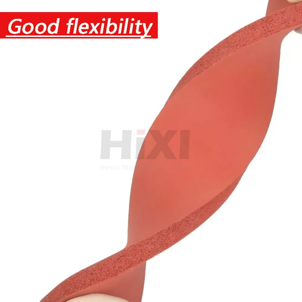 1mm-8mm Thk Heat Press Silicone Sponge Rubber Sheet Plate Pad Red High Temp