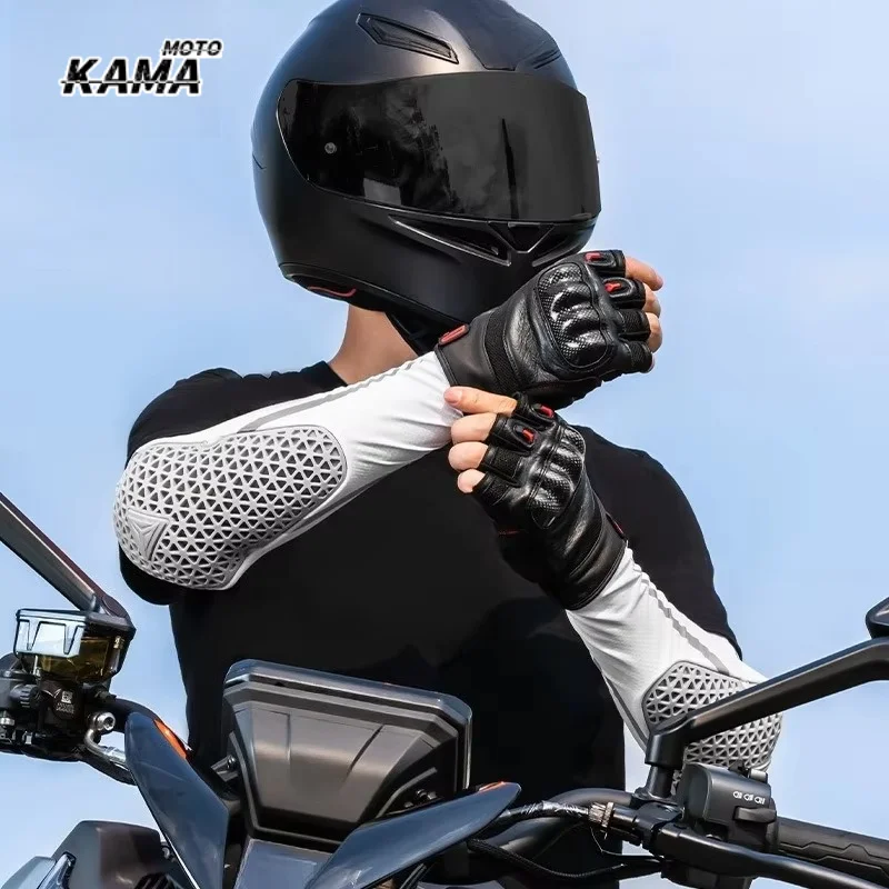 Motowolf Summer Breathable Motorcycle Elbow Pads Elastic Biker Elbow Guards Lightweight Armor for Off-Road Motocross Riding