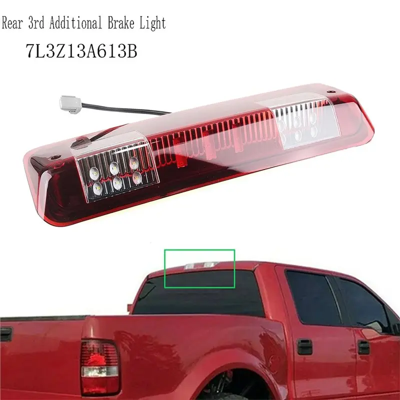 Compact High-Mounted Brake Light Rear 3Rd 7L3Z13A613B For Ford F150 Explorer Sport Trac 2007-2010- Additional Brake Light