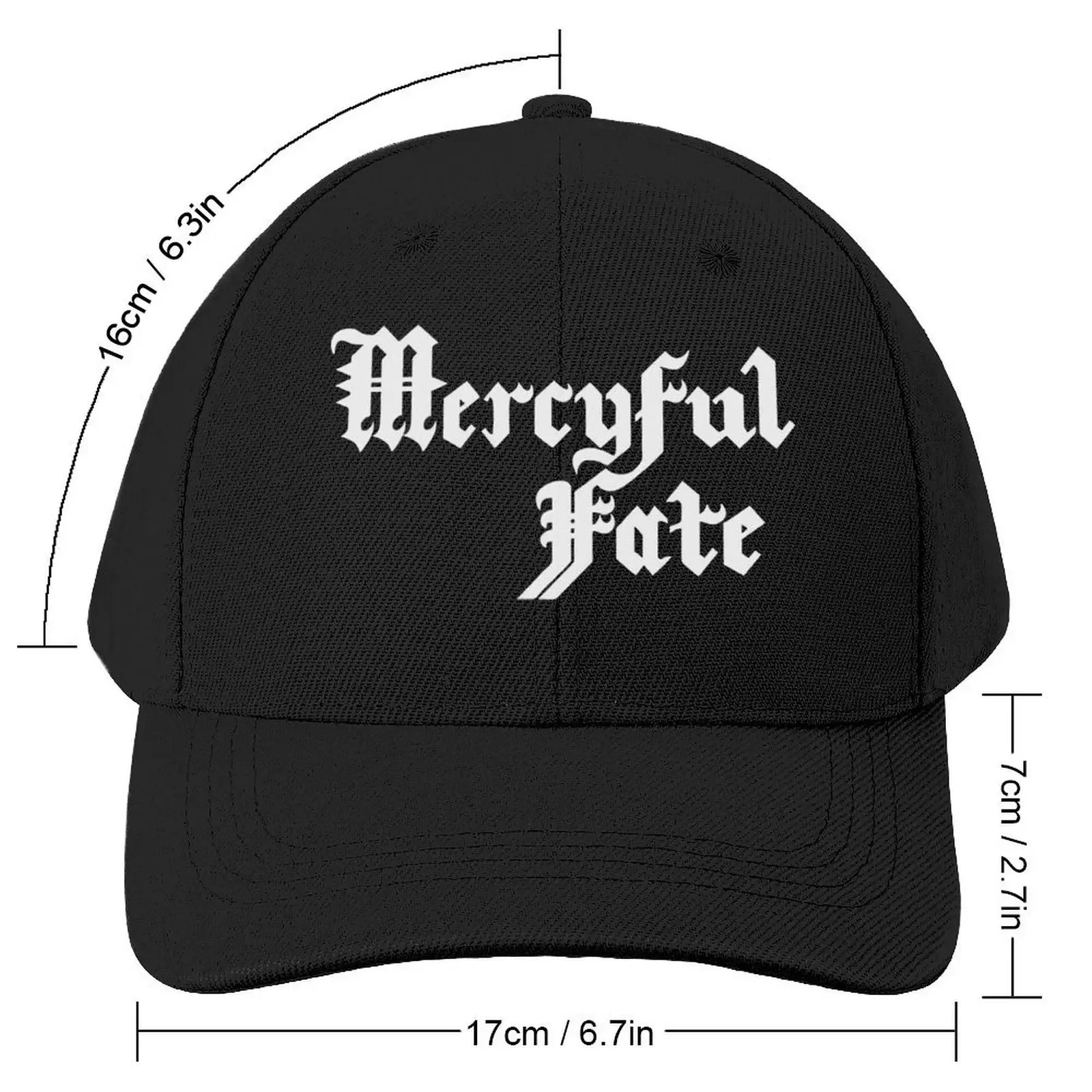 Mercyful Fate (Transparent) White Baseball Cap Sun Hat For Children Designer Hat Women's Beach Men's