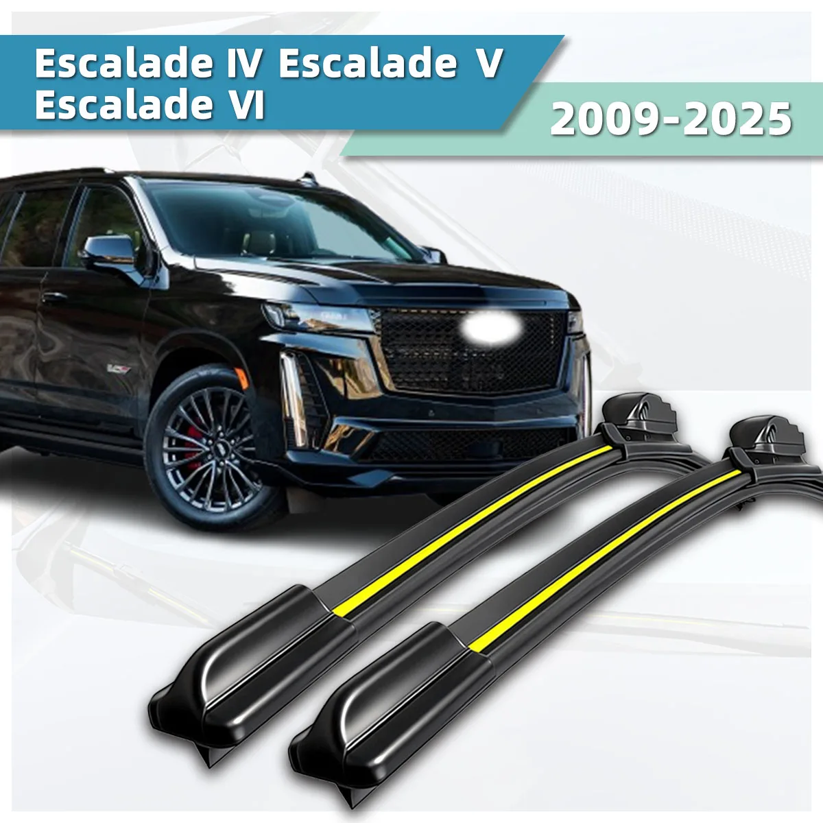 Geeignet für Cadillac Escalade Ⅳ, Escalade Ⅴ, Escalade Ⅵ (2009-2025) Hochauflösende, stabile und langlebige Auto-Scheibenwischer