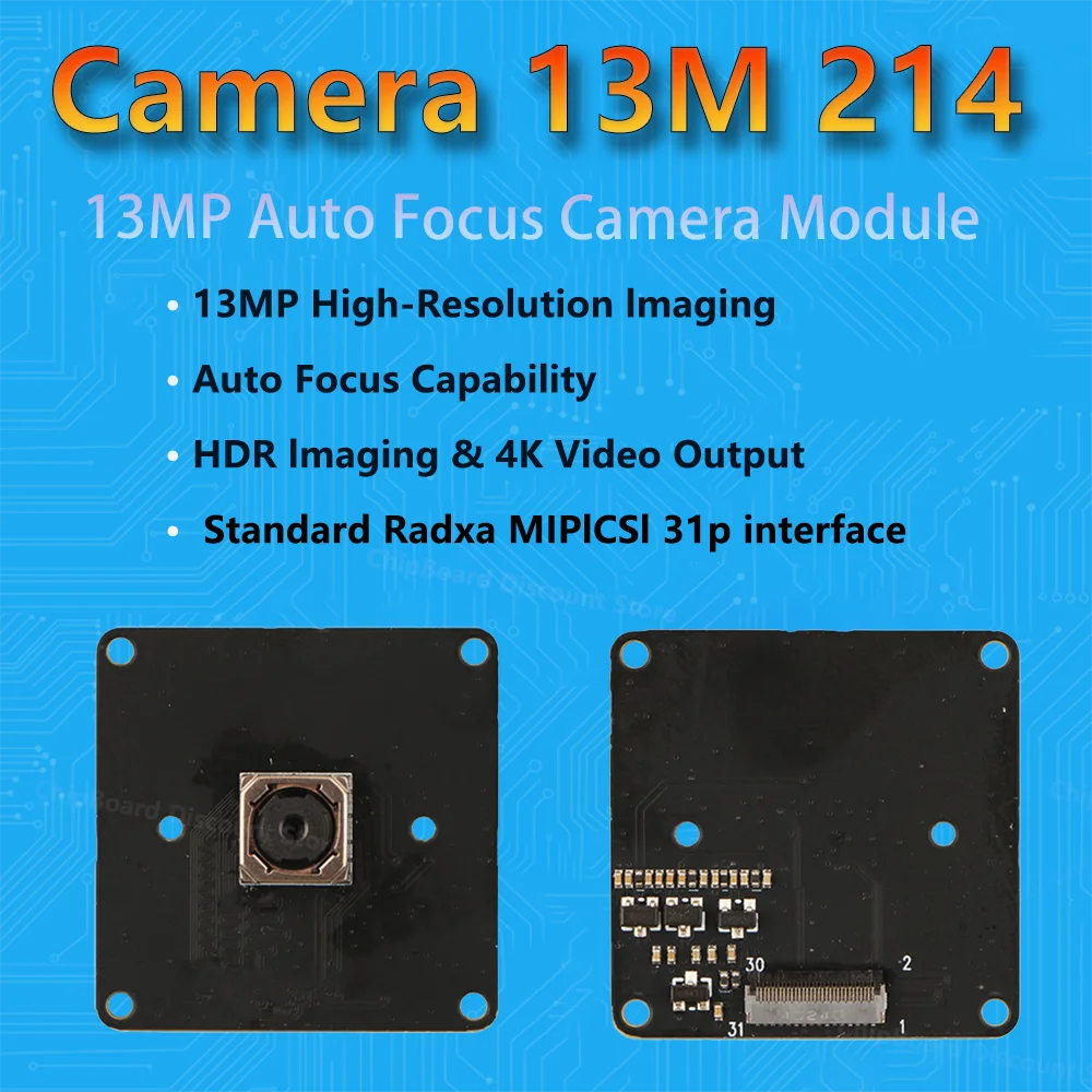 

Radxa Camera13M 214 поддерживает модули NIO 12 л и IMX214, пиксель 1300 Вт (13 МП)