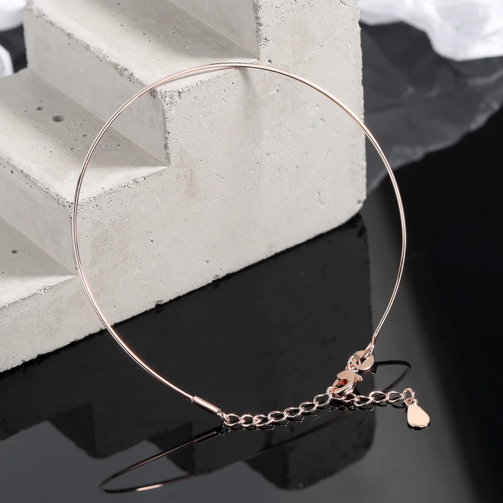 Real 925 Sterling Silver Chain Minimalist Bracelet For Fashion Women Party Cute Fine Jewelry 18k gold Accessories