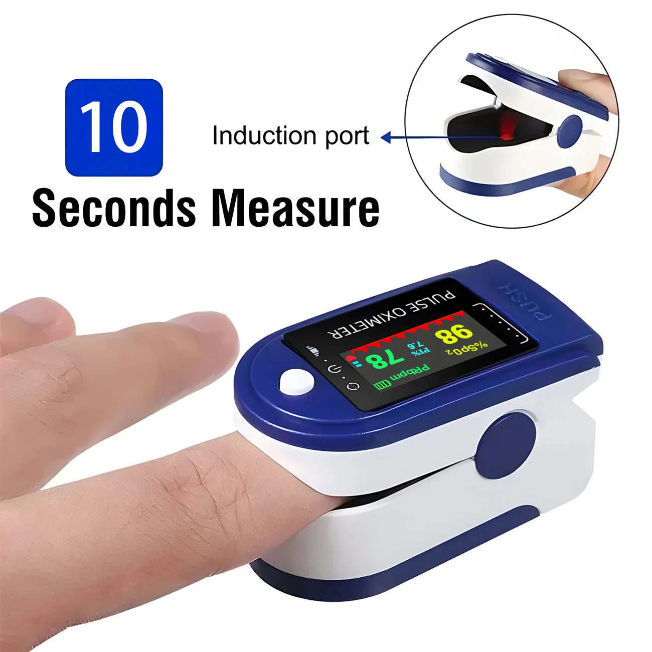 Medical Household Digital Fingertip Pulse Oximeter Blood Oxygen Saturation Meter Finger OLED SPO2 PR Monitor Health Care