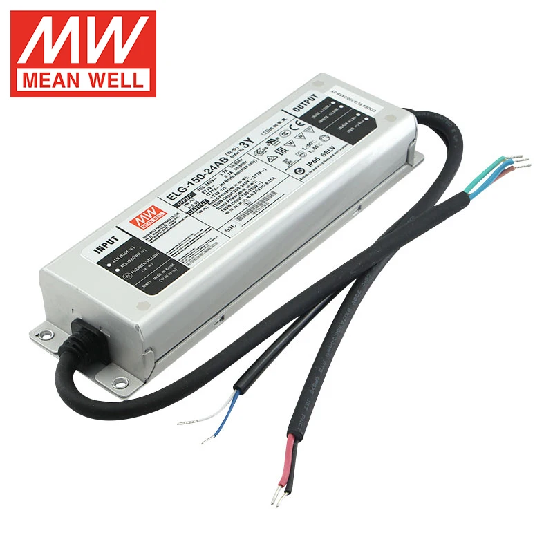 

Led Driver ELG 150W 300W 3Y Mean Well 12V 24V 36V 48V Constant Voltage Constant Current PFC Power Supply for LED Lighting