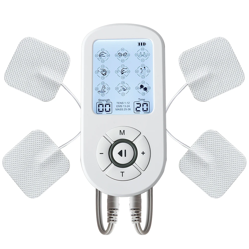 

36 Modes TENS Pulse Physiotherapy Machine Professional EMS Muscle Stimulator Back Waist Knee Massage Relax Electrostimulator