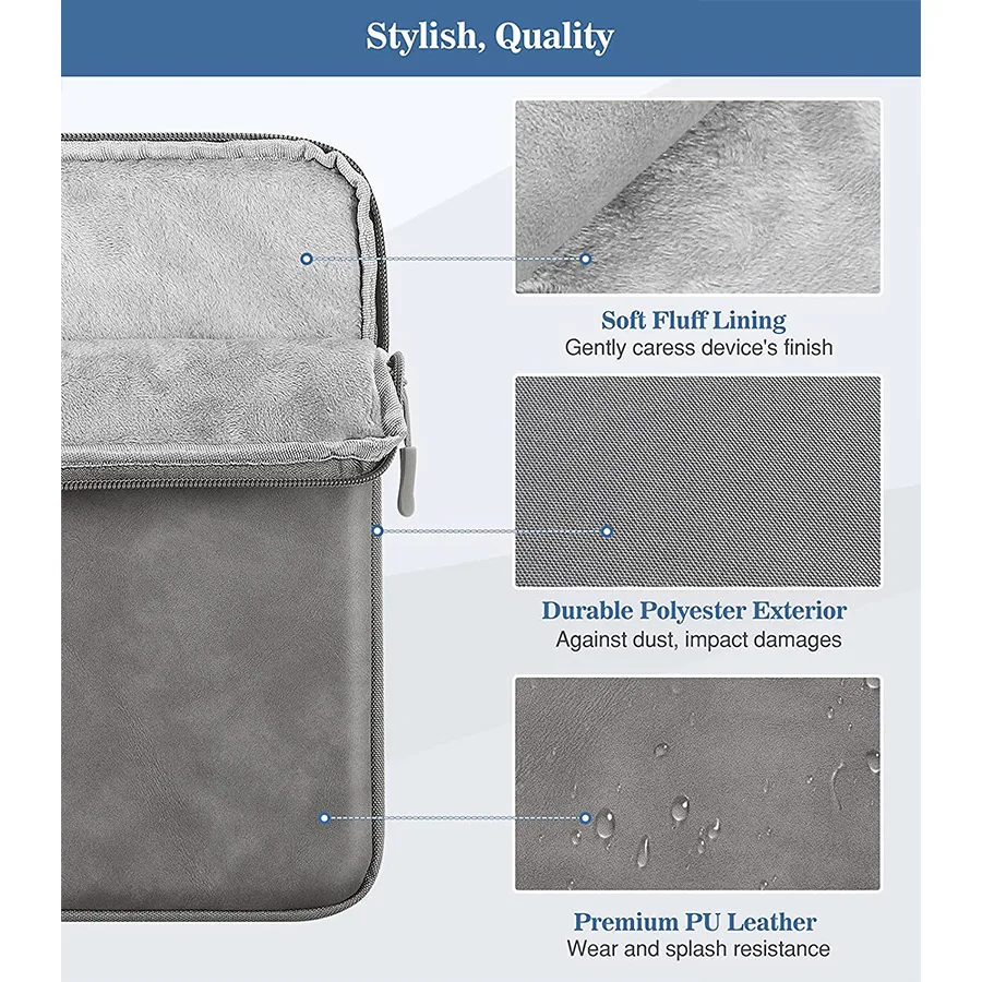 ل Tecno Megapad Pro اللوحي حقيبة الحبل حمل تخزين جيب البريدي الحقيبة مقاوم للماء كم المخملية بطانة مكافحة قطرة الوفير #6