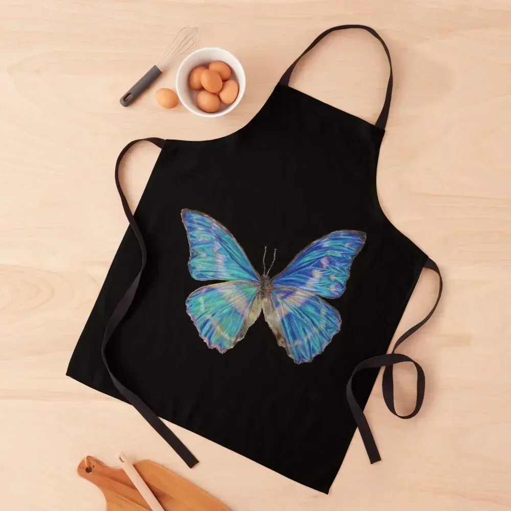 

Blue Butterfly Drawing Apron Men'ss kitchen girl Professional Barber Apron