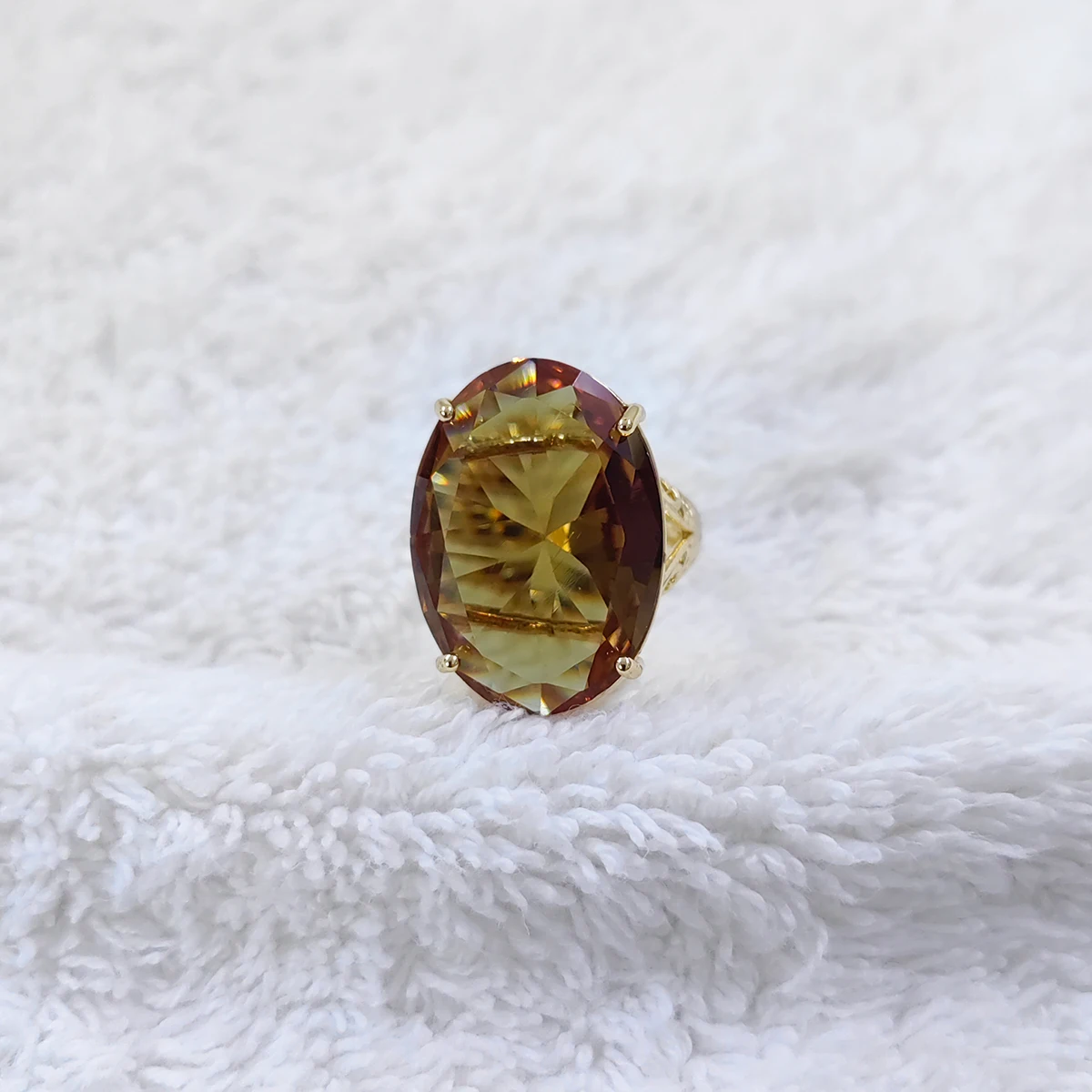 Türkischer Farbwechselnder Edelstein Sultanit Ornamente Ovaler Ring Mode Einfache Ringe für Damen Schmuck – Detail 17