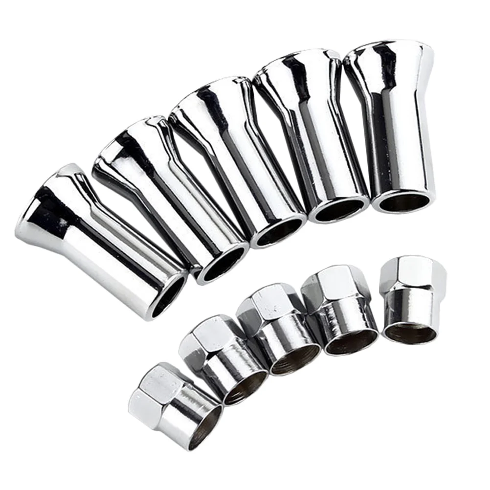 

2Sets Tyre Valve Stem Caps and Sleeves Kit Fine Workmanship Easy Install Perfect Fit for Car Truck Wheel Decor