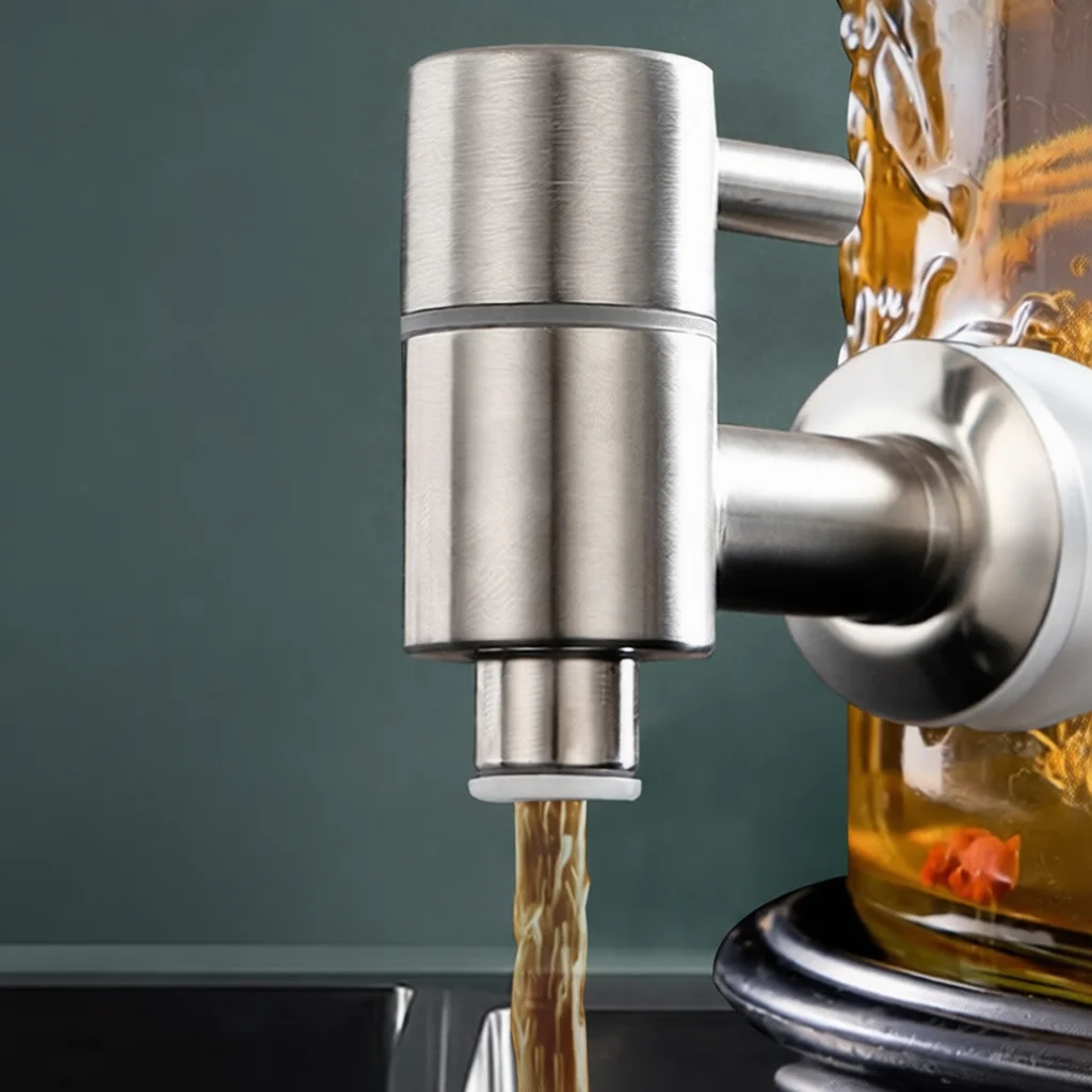 Universal 304 Stainless Steel Wine Faucet Beverage Dispenser Tap Replacement Filter Spigot Water Tank Valve Kitchen