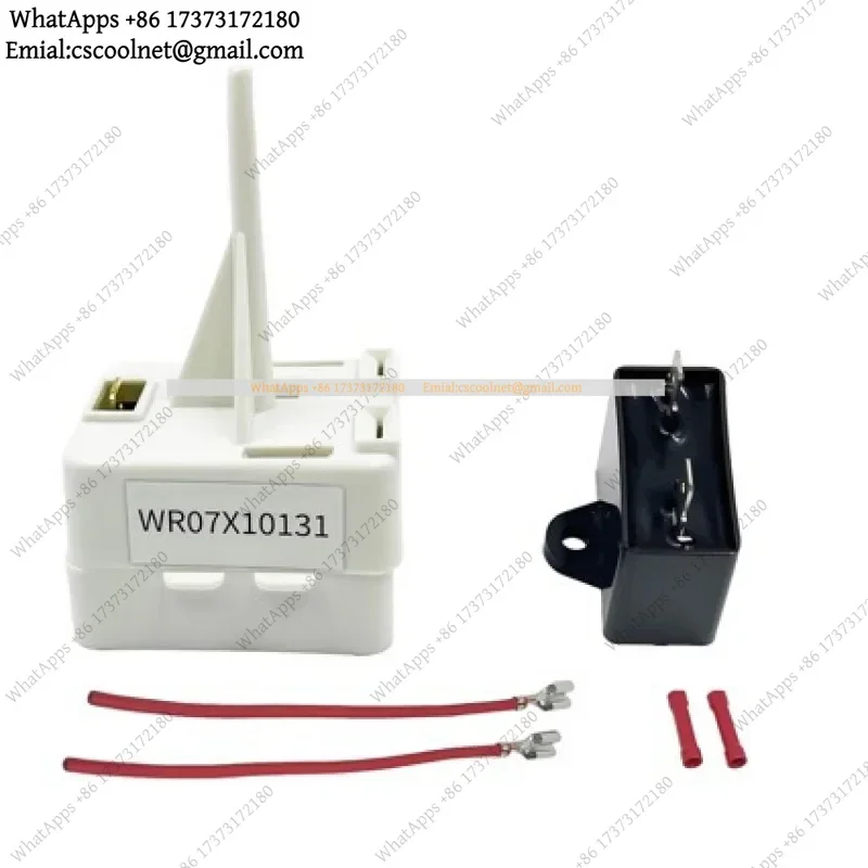 JS03 Fix Fridge Not Cooling - WR07X10131 Refrigerator Compressor Start Relay and Overload Kit for GE Hotpoint Kenmore RCA
