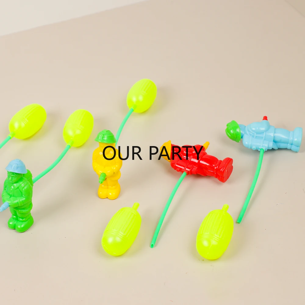12Pcs Colorful Mini Firefighter Press Water Gun Summer Outdoor Toys for Kids Boy Birthday Party Favors Pinata Fillers Goodie Bag