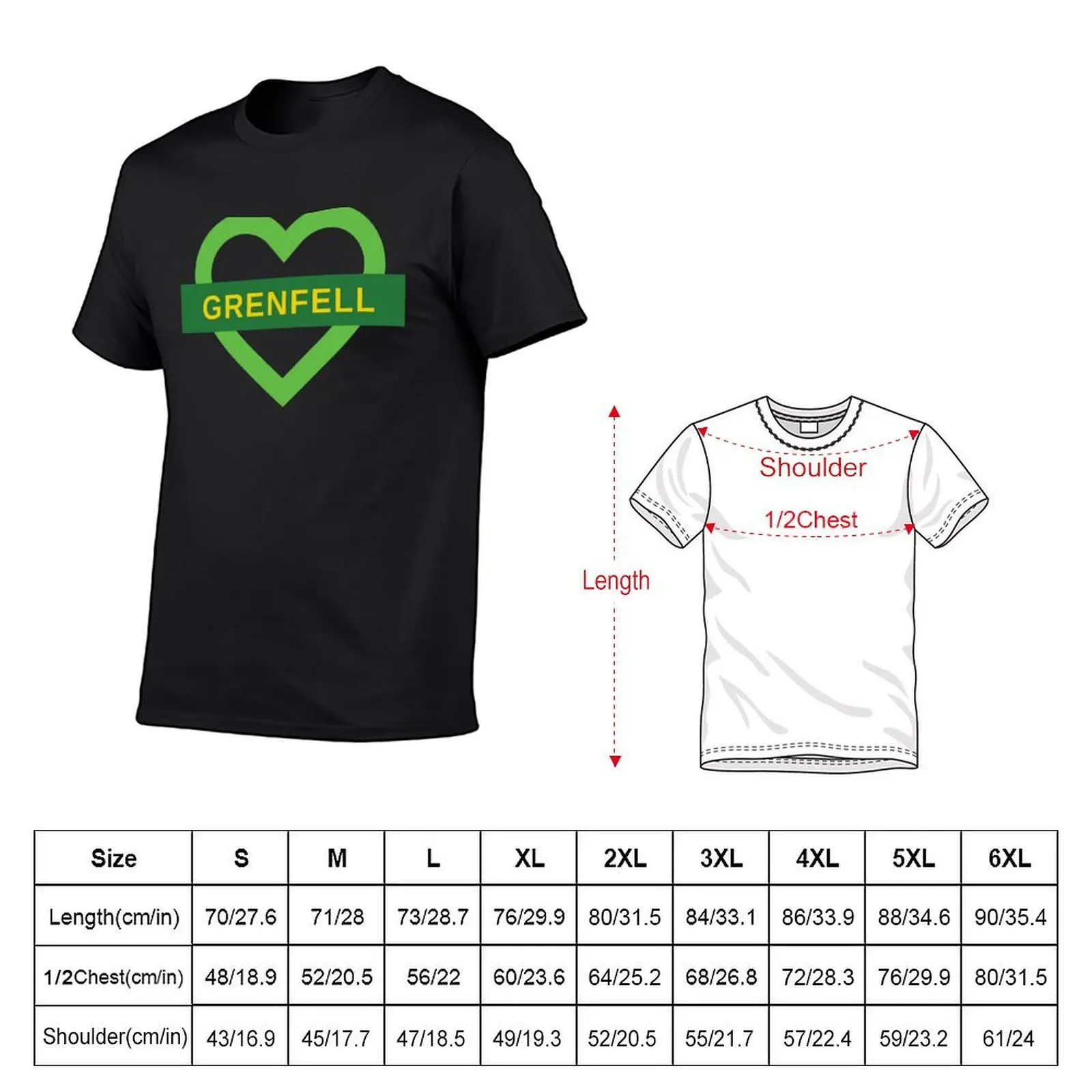 Grenfell Tower T-Shirt anime clothes boys animal print mens champion t shirts