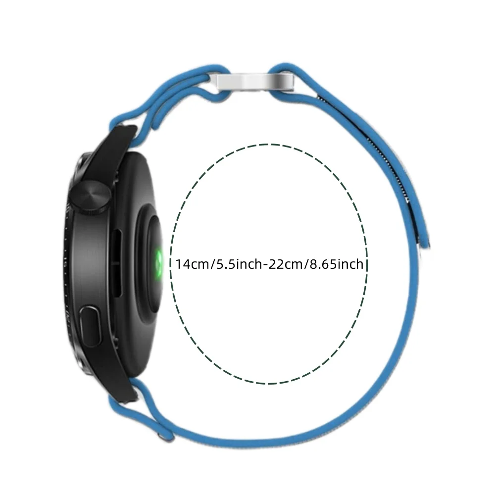 2pcs Nylon Velcro Bands for Amazfit T-Rex 3 Pro 48mm Strap for Men and Women view 5