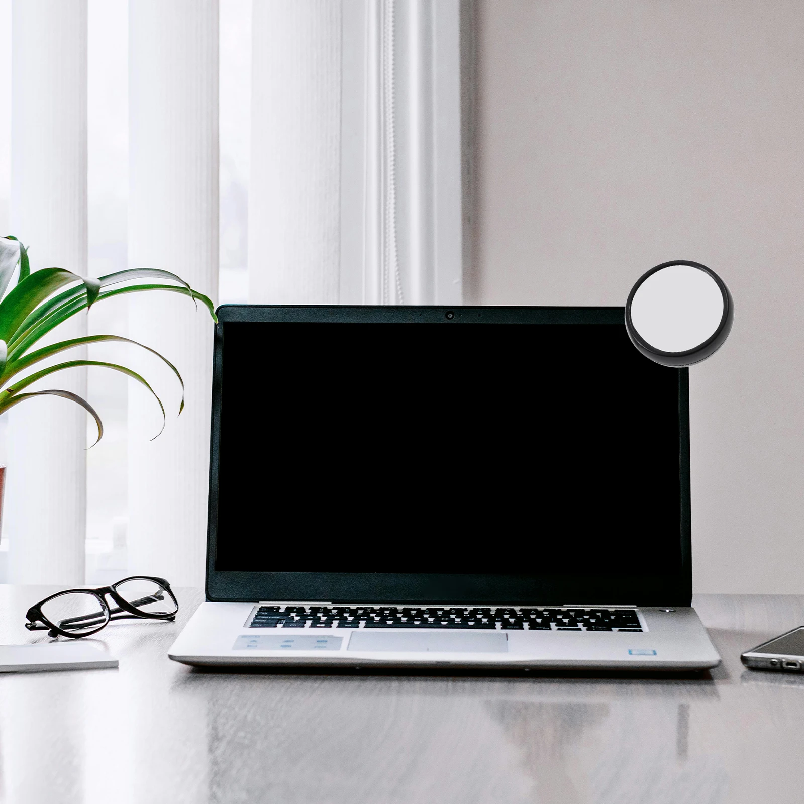 

2pcs Computer Rearview Mirror Magnifying Office Desk Laptop Safety Viewing Accessory Cubicle Visual Field Mirror Instrument