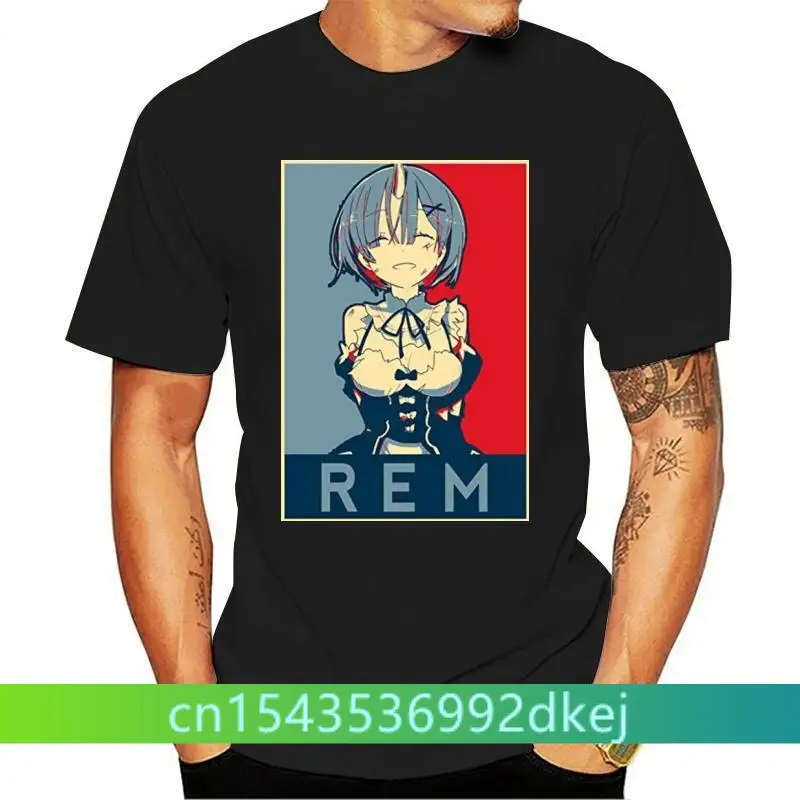 Men tshirt  ReZero Rem   Re Zero   T Shirt Printed T-Shirt tees top