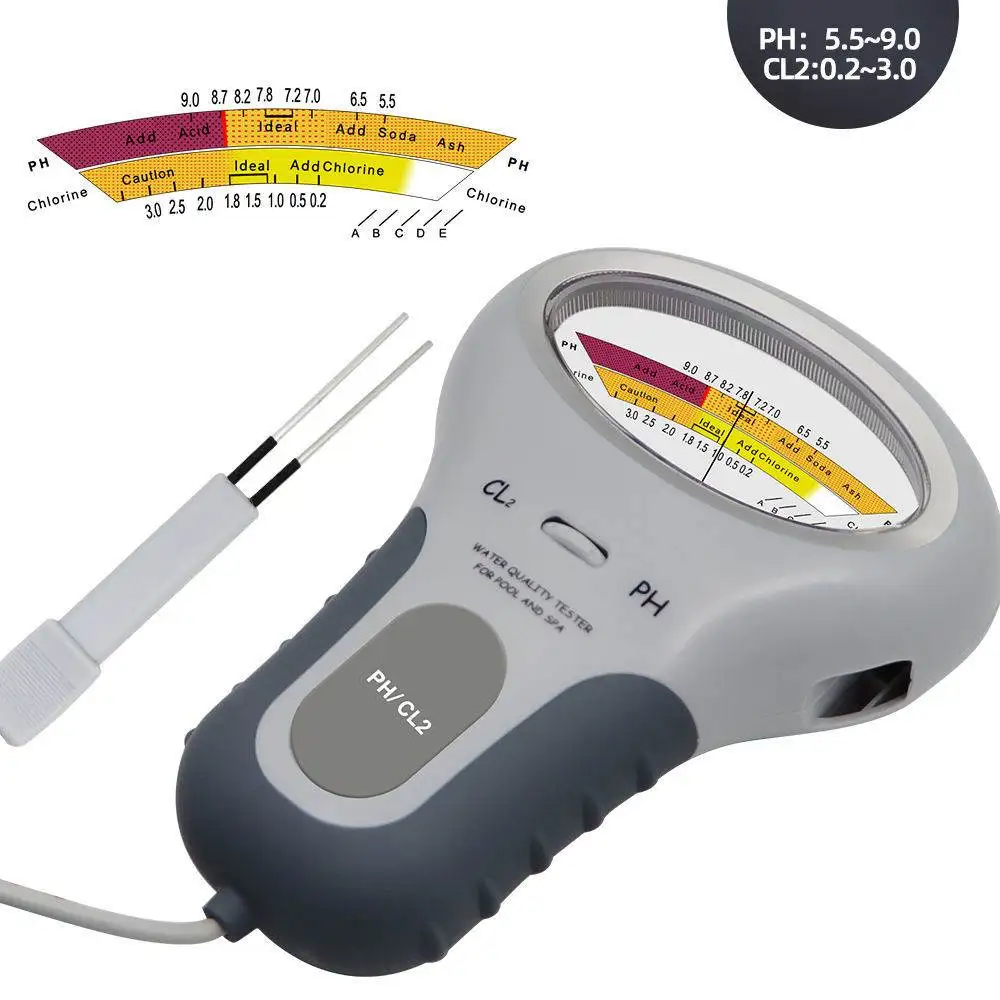 Water Residual Chlorine CL2 and PH Tester for Swiming Pool Drinking Water Plant Water Treatment Industries