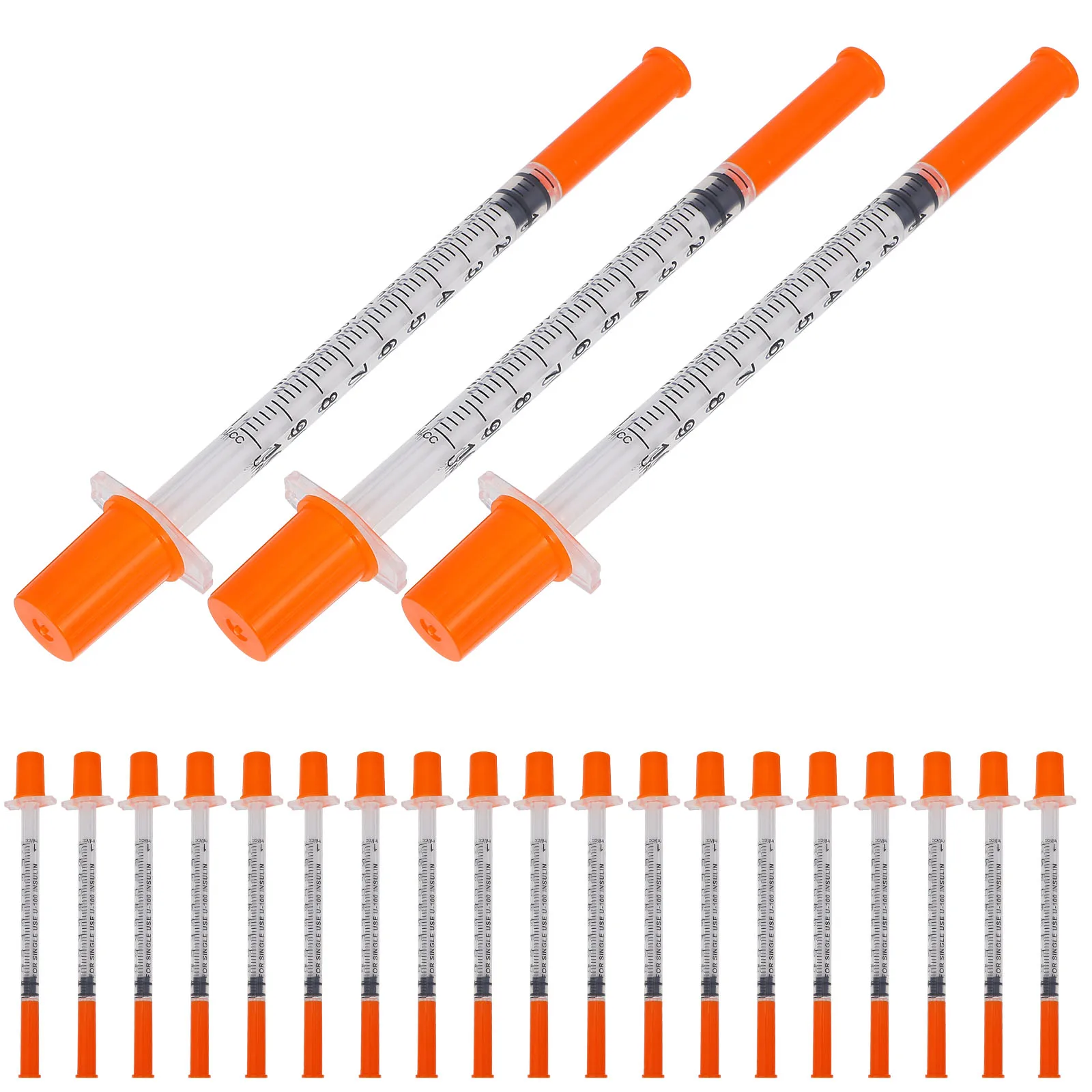 

20pcs 1ML 31Gx8mm Disposable Syringe Plastic Scale Tight Seal Leak Proof Travel Perfume Measuring Tool Liquid Transfer
