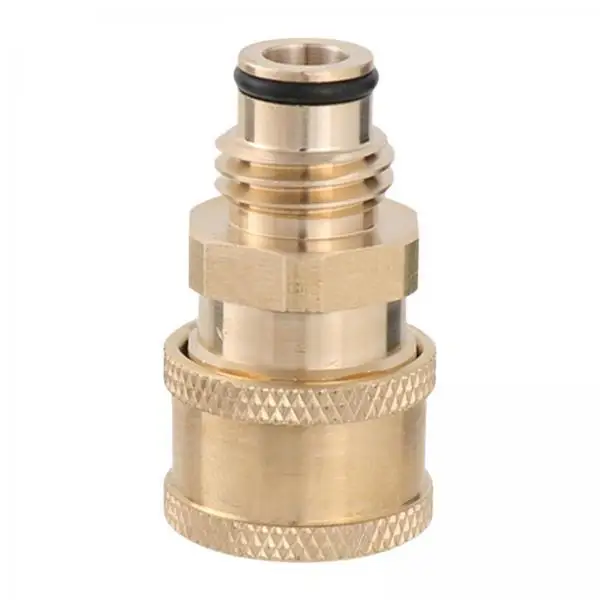 Premium Copper Pressure Washer Adapter 1.2cm Quick Connect Fitting for Garden and Car Cleaning
