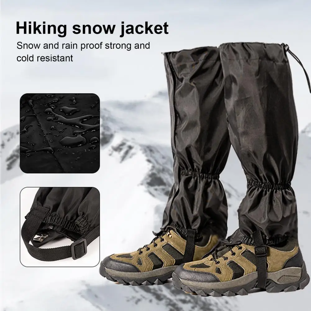 

Waterproof Snow Gaiters Waterproof Adjustable Leg Gaiters for Outdoor Activities Hiking Climbing Skiing Hunting Men Women Snow