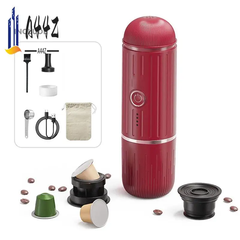 

A44Z-Новая мини-капсульная кофейная порошка двойного назначения, портативная электрическая полуавтоматическая автомобильная ручная эспрессо-машина с подогревом