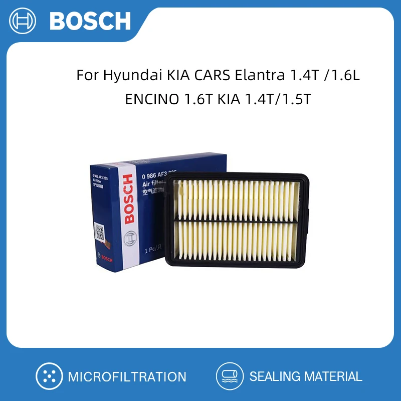 BOSCH Air Filter For Hyundai KIA CARS Elantra 1.4T /1.6L ENCINO 1.6T KIA 1.4T/1.5T 28113-F0000 28113-F2000