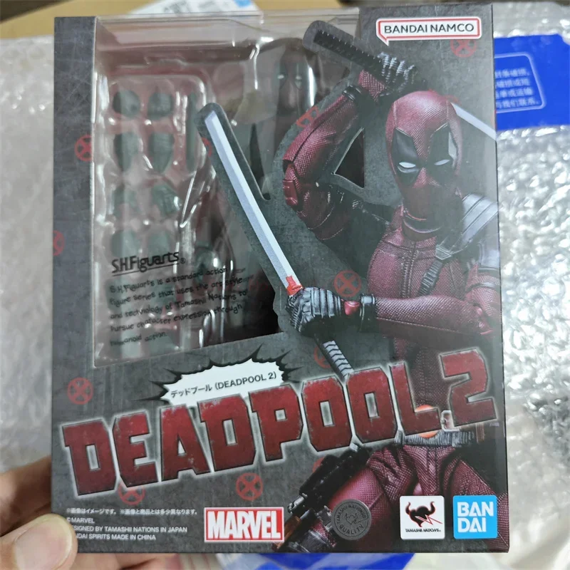 Anime Marvel Comics Figures Deadpool 2 Shf Wade  Action Figures Once Upon A Deadpool Movable Pvc Model Collection Ornamen Toy