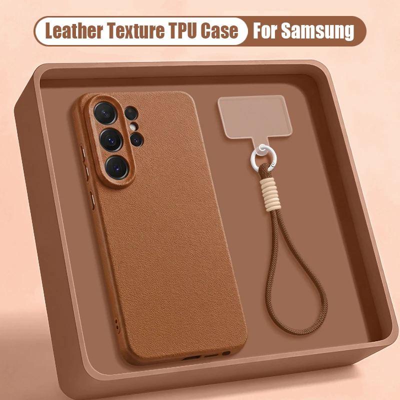 Wrist Lanyard Silicone Phone Case For Samsung Galaxy S26 S25 S24 S23 Ultra S21 S25 FE A57 A37 A17 A56 A55 A16 A26 A54 Soft Cover