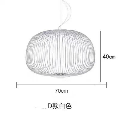 Foscarini Spaken Hanglamp minimalistische Vogelkooi Hanglamp voor Villa Lobby Trap Home Decor trap Italiaanse verlichting