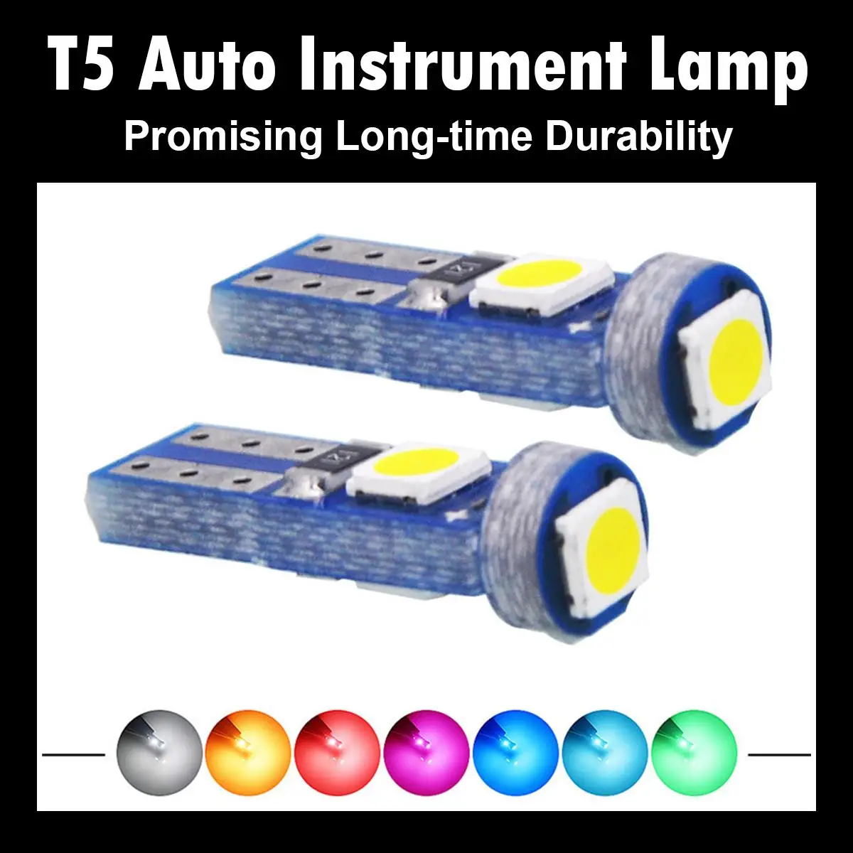 

10X T5 Led Bulb W3w Car Lights Light 3smd Motorcycle Dashboard Auto License Lamp Mini 12v Canbus Interior Lighting Energy-saving