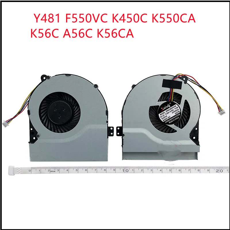 New Laptop CPU Cooling Fan Cooler For Asus Y481 F550VC K450C K550CA K56C A56C K56CA