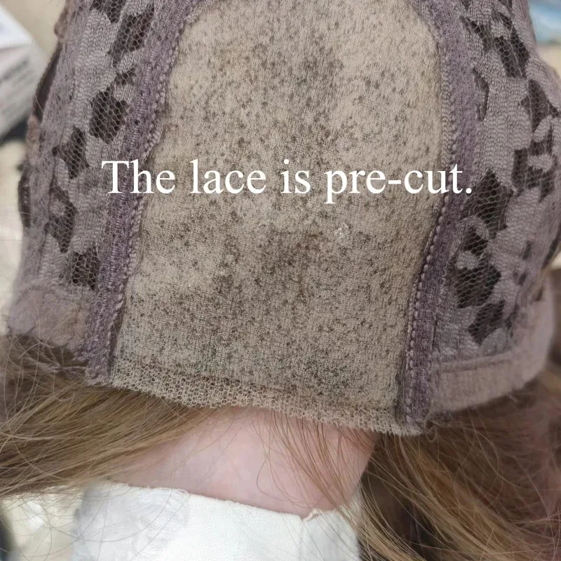 الشمبانيا شعر مستعار أشقر الدانتيل الجبهة شعر مستعار اصطناعي طويل الجسم متموج براون الباروكات للاستخدام اليومي عقال لوليتا شعر مستعار تأثيري Perruque فام